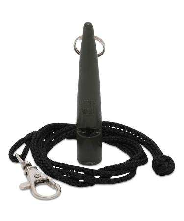 ACME Dog Whistle No. 211.5 + FREE Whistle Strap - The Original from England - loud and far-reaching (Khaki Green)