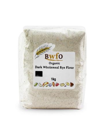 Organic Dark Wholemeal Rye Flour 1kg (BWFO)