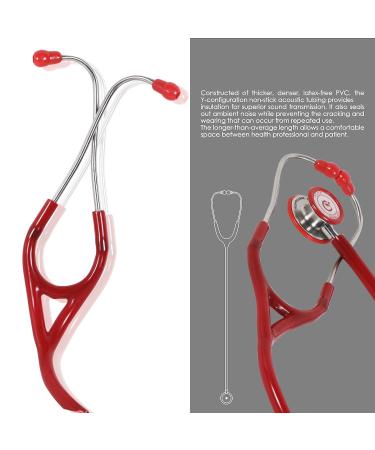 Lightweight Red Stethoscope for Doctors Nurses & Students | Professional Medical & Cardiology Use - Buy Online on SooperMarket.com