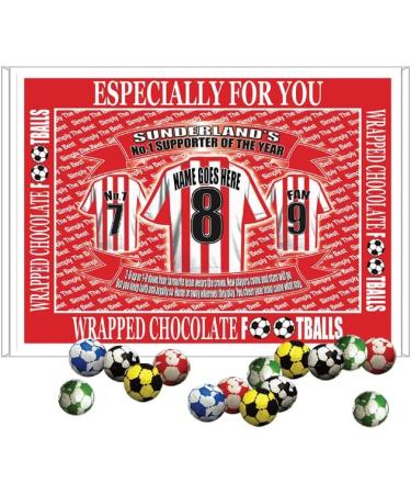 Sunderland Football Shirt Personalised Gift Boxed Sweets Variety - Buy Online on SooperMarket.com