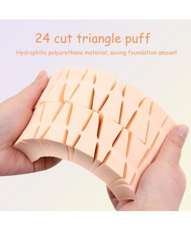 DHWEKU 48 Pieces Make Up Sponge Set Latex-Free Cosmetic Sponges Small Beauty Blender Makeup Sponge for Liquid Foundation Powder Sun Protection and Cream (24 White + 24 Skin Colours) - Buy Online on SooperMarket.com