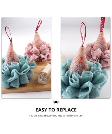 1pc Ice Cream Bath Ball Body Scrubber Sponge Ice Cream Loofah Sponge Mesh Pouf Bath Sponge Body Exfoliator Mesh Bath and Shower Sponge Men Body Wash Polyester Gel Girl Child White - Buy Online on SooperMarket.com