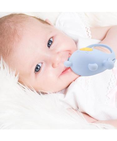 Never Drop Baby Teething Toy | Silicone Hand Teether for Babies | BPA Free Blue - Buy Online on SooperMarket.com