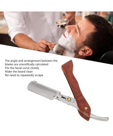 Premium Foldable Razor for Men - Streamlined Design Comfortable Handle & PU Leather Case - Ideal for Hairdressers & Home Use - Buy Online on SooperMarket.com