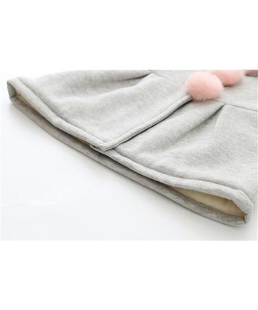 TMEOG Cute Rabbit Ears Cloak Hooded Coats for Baby Girls | 2-3 Years Grey - Buy Online on SooperMarket.com