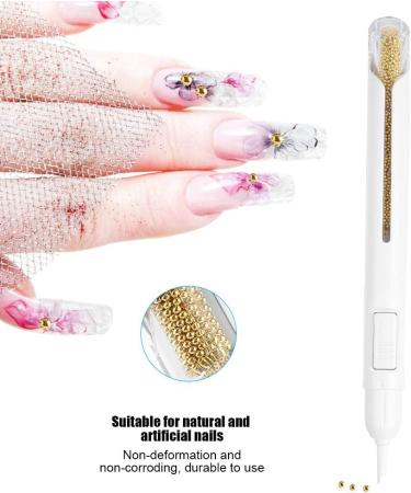 Nail Painting Pen Not Deformed For A Long Time Comfortable Experience Metal Beads Dotting Pen Exquisite Appearance for Home Woman Beauty Salon Manicure Store(gold) - Buy Online on SooperMarket.com