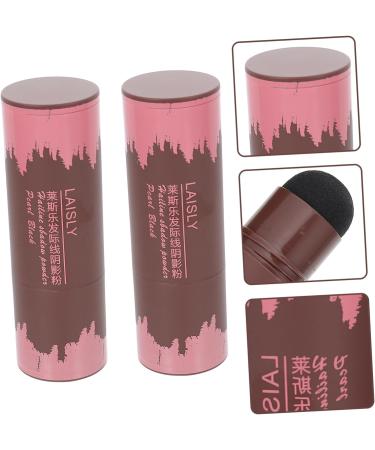 MAGICLULU 2pcs Hairline Powder Stick Makeup Powder Portable Sponge Pen Hairline Powder Waterproof Black Hairline Powder Brow Powder Concealer Trimming Reissue Artifact Plastic 1 count (Pack of 1) Assorted Color A - Buy Online on SooperMarket.com