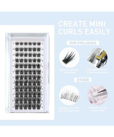 72pcs DIY Wispy Clusters D Curl Individual Lashes Extensions - Natural Look Reusable Individuals - 8-16MM - VOLUME - Buy Online on SooperMarket.com