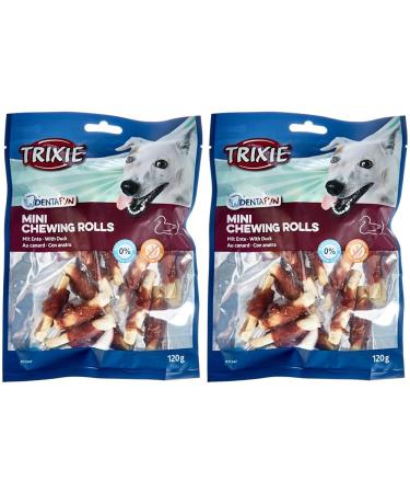 Denta Fun Mini Duck Chewing Rolls 6 cm 120 g (pack of 2) Denta Fun Mini Duck Chewing Rolls 6 cm 120 g (pack of 2)