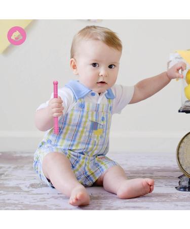 Soothing Silicone Baby Teething Tubes for Babies 0-12 Months - Safe, Non-Toxic and BPA-Free Teething Toys for Girls - Dishwasher Safe - Buy Online on SooperMarket.com