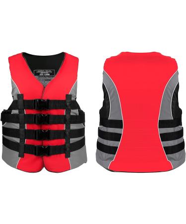 XGEAR Adult USCG Approved Red 4XL Water Sports Life Vest | Premium Quality Life Jacket - Buy Online on SooperMarket.com