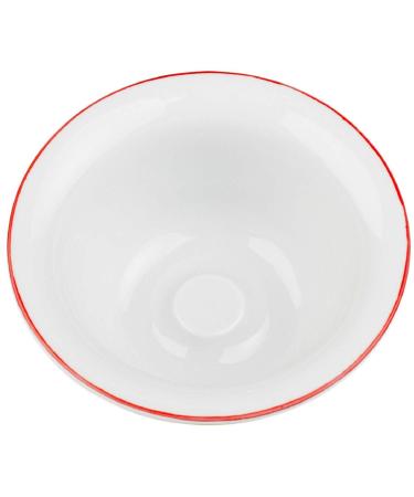 Fendrihan Porcelain Shaving Bowl - Hand-Painted Red Rim for a Luxurious Shaving Experience | International Shipping Available - Buy Online on SooperMarket.com