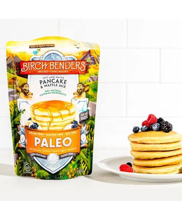 Paleo Pancake and Waffle Mix by Birch Benders  Made with Cassava  Coconut  Almond Flour  Just Add Water  12 Ounce (Pack of 3) - Buy Online on SooperMarket.com