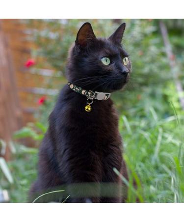 Tagme Personalized Cat Collars - Adjustable Safety Closure Black 2-Pack with Name & Phone Number (18-28 cm) - Buy Online on SooperMarket.com