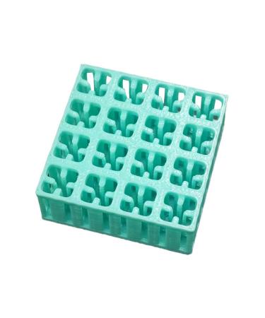 Sharplace Nail Drill Bit Holder Sturdy Portable 16 Holes Nail Art Rack for Women Girls