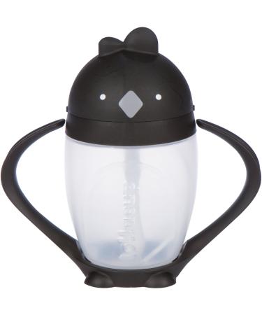 Lollaland Weighted Straw Sippy Cup | Lollacup - Sippy Cups for Toddlers | Shark Tank Products - Best Sippy Cups for Baby Infant & Toddler Ages | Bottle Transition Cups w/Straws Black Sippy Cup