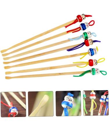 12pcs Healeved Wooden Ear Pick Set - Stainless Steel Earwax Remover Tools - Buy Online on SooperMarket.com