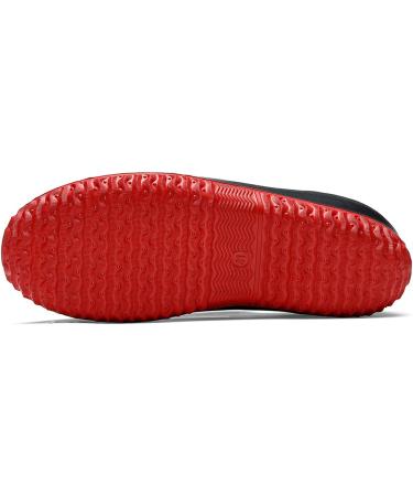 YUKTOPA Waterproof Non Slip Work Clogs Safety Shoes 14 Women/12 Men Black/Red - Buy Online on SooperMarket.com