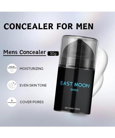Men's Makeup Face Cream Mens Concealer Mens Face Moisturiser White Concealer Dark Circle Concealer Hydrating Face Cream Face Care for Even Skin Tone Moisturizing Spots Covering 50g - Buy Online on SooperMarket.com
