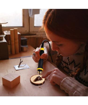 Viiart Professional Pyrography Tool Kit 60W Upgraded Wood Burning Kits with 20pcs Pyrography Wire Tips Digital Adjustable Pyrography Machine for Wood and Gourd(Single Pen) - Buy Online on SooperMarket.com
