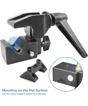 LimoStudio Super Clamp with Metal Stud for Photo Video Studio - AGG1108 Black - Buy Online on SooperMarket.com