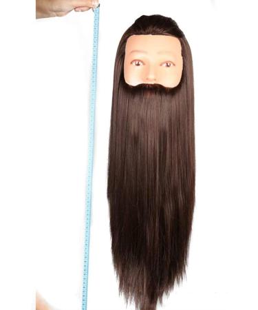 Adjustable Tailor Puppet Female Hairdressing Head | Real Hair Styling Dummy - Black - Buy Online on SooperMarket.com