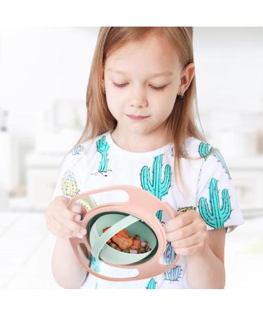 360 Gyro Bowl: Unspillable Snack Toddler Bowl - Anti Spill, Magic Bowl for Babies & Kids - Light Pink - Buy Online on SooperMarket.com