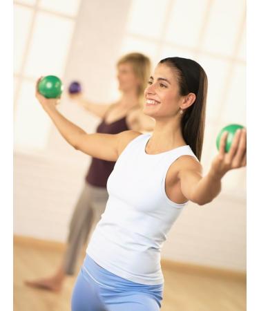 STOTT PILATES 3-Pound Green Toning Ball - Tone and Strengthen Muscles Efficiently - Buy Online on SooperMarket.com
