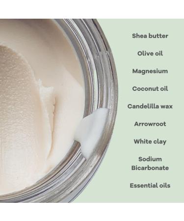 The Natural Deodorant Co Active Deodorant Balm Mint & Eucalyptus 55g Aluminium Free Plastic Free Extra Strength - Buy Online on SooperMarket.com