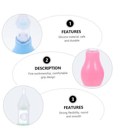 Healvian Anti Reflux Nasal Aspirator - 3pcs Baby Suction Bowl & Nose Bulb Syringe Set - Buy Online on SooperMarket.com