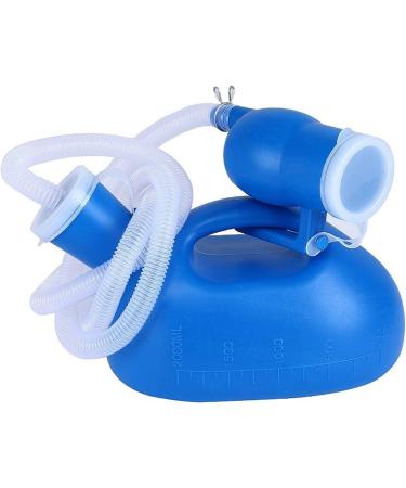 Male Urinal Bottle Camping Toilet Urine Bottle Urine Bottles for Men Portable Potty Pee Bottle 2000 ML-with 1.5m Transparent Tube- for Home Camping Car Travel -Caliber 6cm