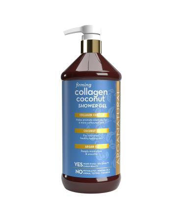 Arganatural Firming Collagen Coconut Shower Gel - Moisturizing Body Wash with Argan Oil (32oz) - Buy Online on SooperMarket.com