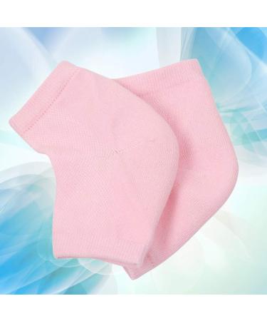 Minkissy Heel Socks - Silicone Gel Spa Socks for Cracked Heels & Dry Feet Repair | Moisturizing Cuff Support - Buy Online on SooperMarket.com
