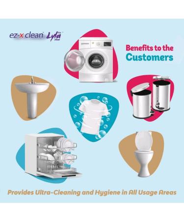 Ultra Concentrated Water Activated Bleach Tablets - 40 Tablets Phosphate Free Lavender | Multipurpose Laundry Cleaner - Buy Online on SooperMarket.com