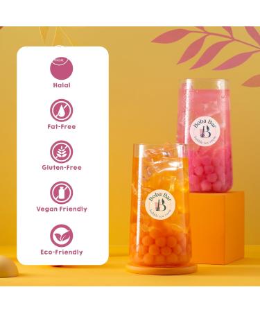 Boba Bar London | Wild Vibes Fruit Bubble Tea Kit | 8 Fruit Tea Flavours | 8 Boba & Jelly Toppings | Tapioca Pearls | 8 Bamboo Straws | 8 Tea Bags | 2 Recipe Cards Boba Bar London | Wild Vibes Fruit Bubble Tea Kit | 8 Fruit Tea Flavours | 8 Boba & Jelly T - Buy Online on SooperMarket.com