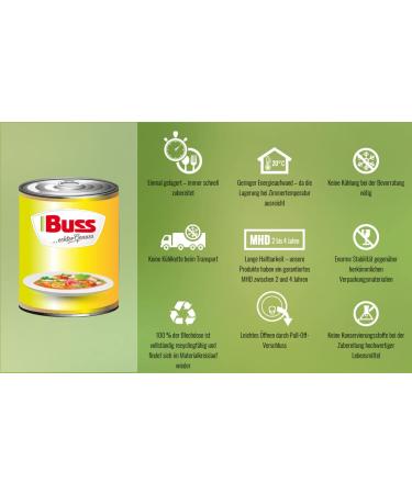 Buy Buss Classics - Fine Festive Soup with Meatballs & Vegetable Soup with Egg Custard - 12 x 400g | International Shipping Available - Buy Online on SooperMarket.com