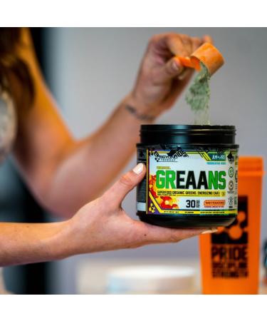 Beyond Yourself - GrEAAns Superfood Greens and EAA Blend | 4000mg Organic Superfood 2625mg Vegan EAAs | Sugar-Free Zero Calories No Synthetic Additives | Optimizes Health Performance and Recovery | Mixed Berry - Buy Online on SooperMarket.com