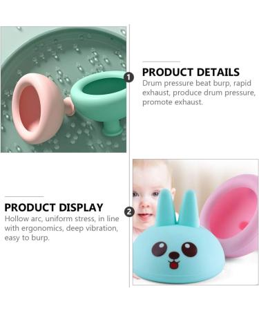 DOITOOL Pressure Drum Massage Set - 4Pcs Silicone Palm Cups for Burping & Expectoration - Buy Online on SooperMarket.com