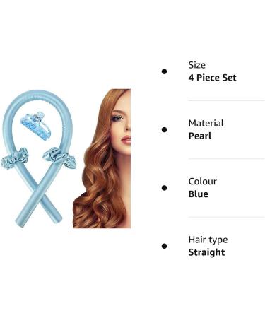 Heatless Curlers Headband Heatless Curls No Heat Wave Hair Curlers Styling Tools for Long Medium Hair Hair Curlers Make Hair Soft And Shiny(Blue) - Buy Online on SooperMarket.com