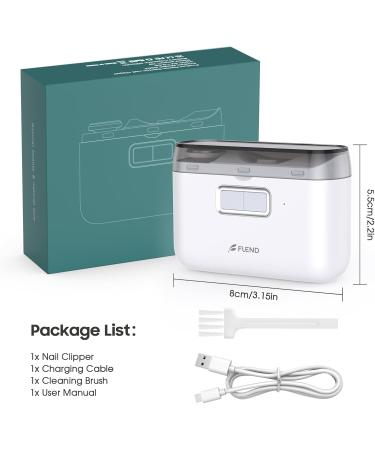 Electric Nail Clipper Nail Trimmer Nail Polisher 2 in-1 Automatic Nail Clipper 2 Speed Fingernail Clippers Nail File with Light Women Manicure Set Nail Clippers for Baby Kids Seniors Weak Hands 0308nc02 - Buy Online on SooperMarket.com