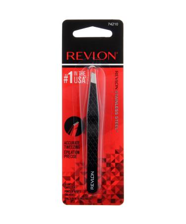 Revlon Expert Tweezer Slant Tip 3-Pack - Precision Eyebrow Hair Removal Tool - Buy Online on SooperMarket.com