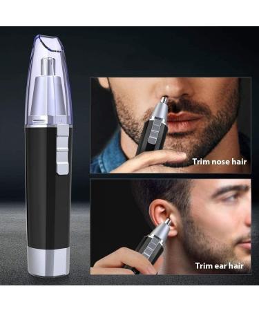 Buy Portable Ear & Nose Hair Trimmer - Battery-Operated Electric Facial Hair Shaver for Travel & Easy Cleansing - Buy Online on SooperMarket.com