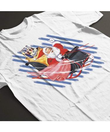 All+Every Pepsi Christmas Retro Bottle Santa Sleigh Men's T-Shirt M White - Buy Online on SooperMarket.com