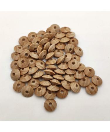 100pcs Beech Wooden Abacus Beads Unfinished DIY Handmade Mom Necklace Making Family Charm Decoration - Buy Online on SooperMarket.com
