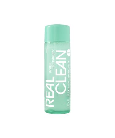 Real Techniques Real Clean In-The-Clear Eye Makeup Remover Gentle Liquid Makeup Remover Skin Repair Ingredients Hyaluronic Acid & Vitamin C Vegan & Cruelty-Free 4 fl.oz./110 mL Bottle