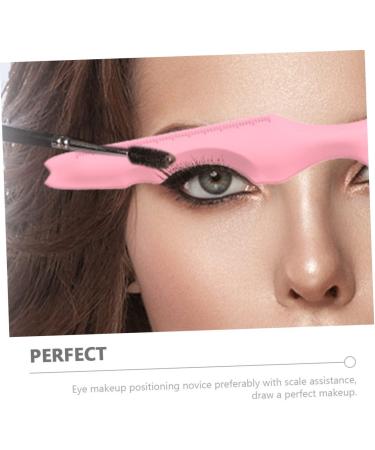 Baluue 15 Pcs Silicone Beauty Ruler Makeup Eyeliner Eyebrow Guide Stencil Lip Line for Beginners Lash Tools 15X4.15CMx5pcs Pink-2x5pcs - Buy Online on SooperMarket.com