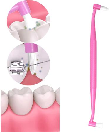 AWHAO Dual-Ended Pet Dental Brush for Cats and Dogs - Easy Clean Design Pink - Buy Online on SooperMarket.com