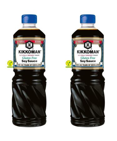 KIKKOMAN Tamari Gluten Free Soy Sauce 1000 ml(1x1000ml) (Pack of 2)
