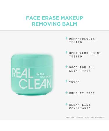 Real Techniques Makeup Removing Balm | Hydrating Cleansing Balm with Hyaluronic Acid & Vitamin A | Remove Stubborn Makeup | 2 fl. oz - Buy Online on SooperMarket.com
