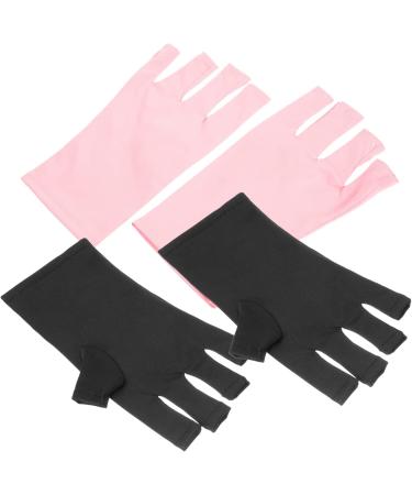 minkissy 10 Pairs Nail Gloves Uv Gloves Pink Gloves Hand Gloves for Protection Manicure Gloves Protective Gloves Gloves Accessories Polyester Miss - Buy Online on SooperMarket.com